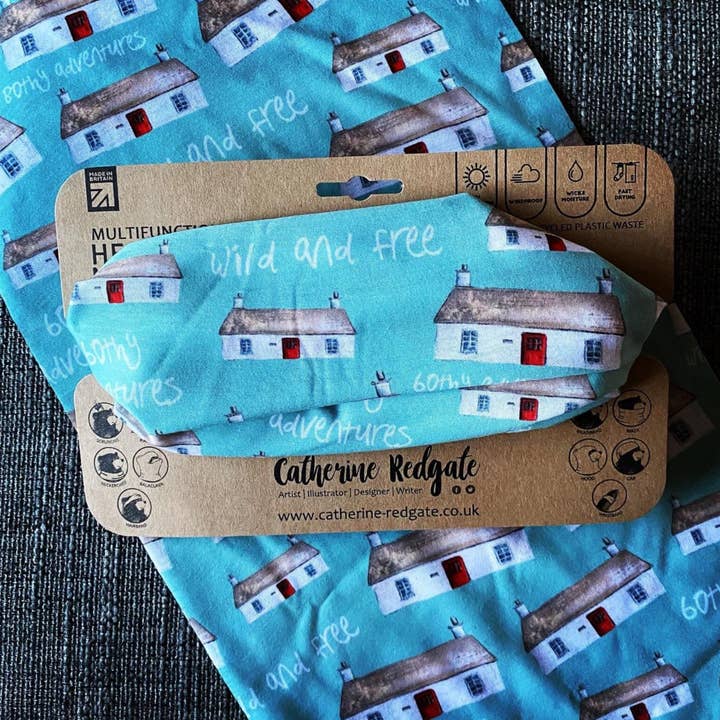 Bothy Multi-Functional Head & Neckwear - scarf tube for wholesale by Catherine Redgate: Illustrator