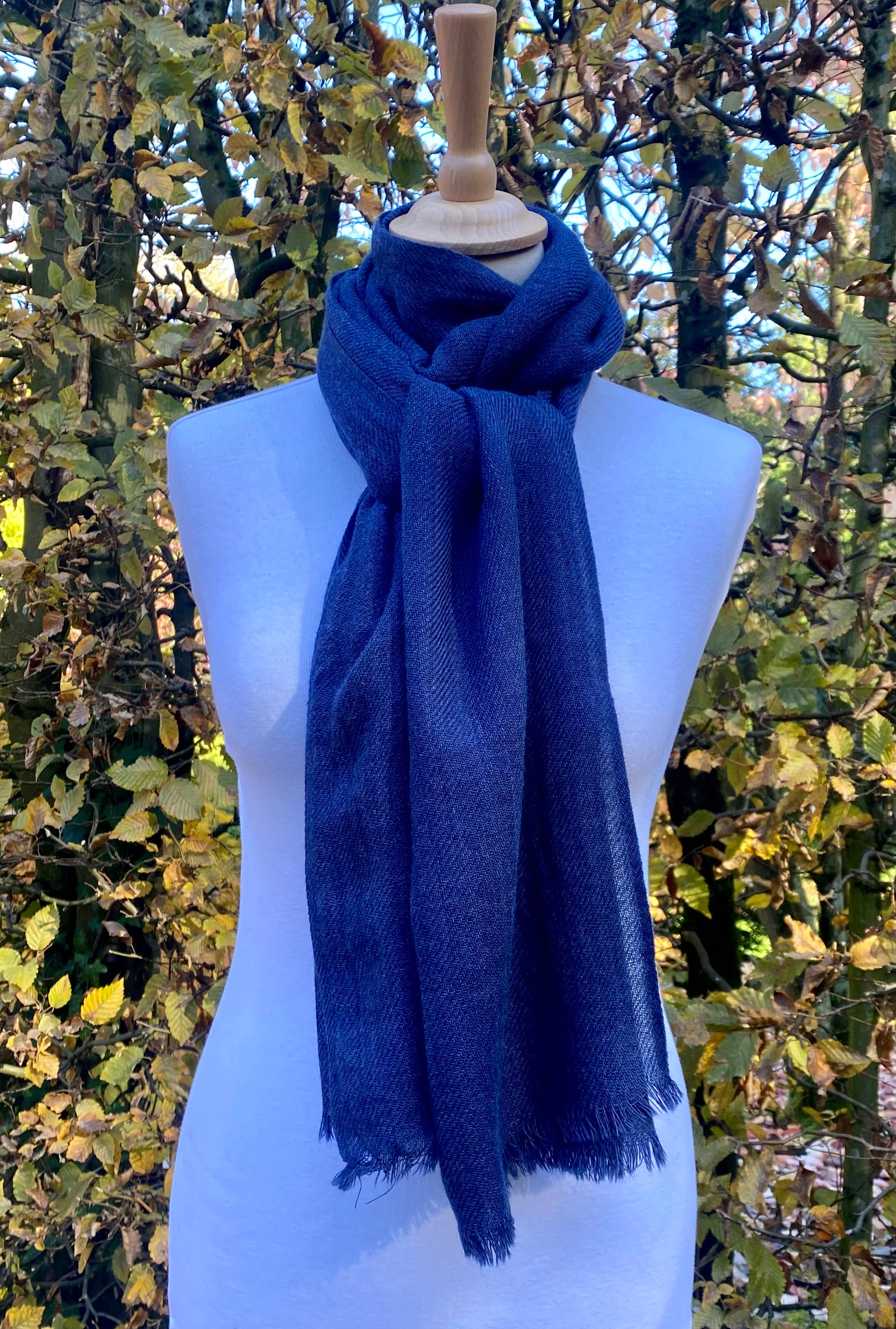 DIWALI PARIS - Wholesale Scarf - Unisex - CHAMBAL SCARF - BLUE - 70% WOOL / 30% NYLON2