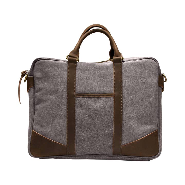 ZEDE PARIS - Wholesale Laptop Bag - Unisex - ARTS-ET-METIERS - Canvas and leather laptop bag49