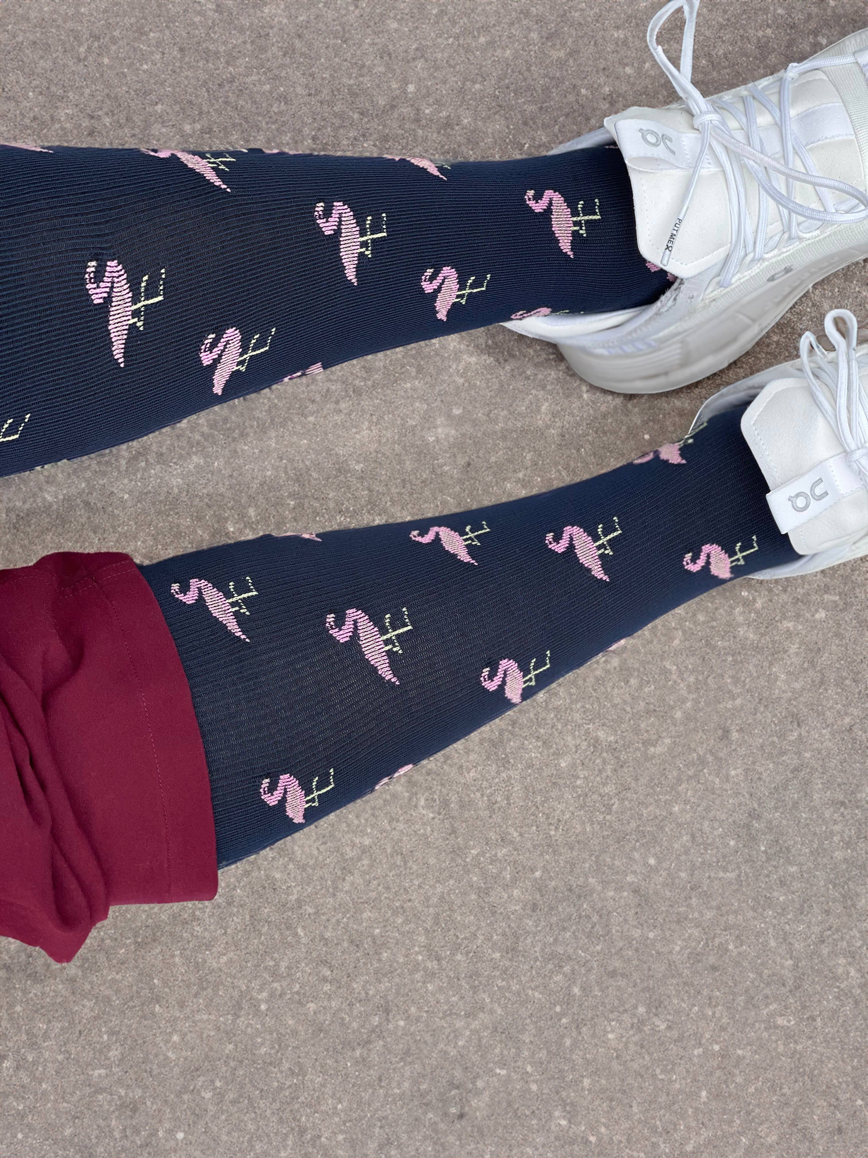 Infinity Classics International Inc. - Wholesale Sokken - Dames - Fancy Flamingo 8-15mmHg compressiekousen3