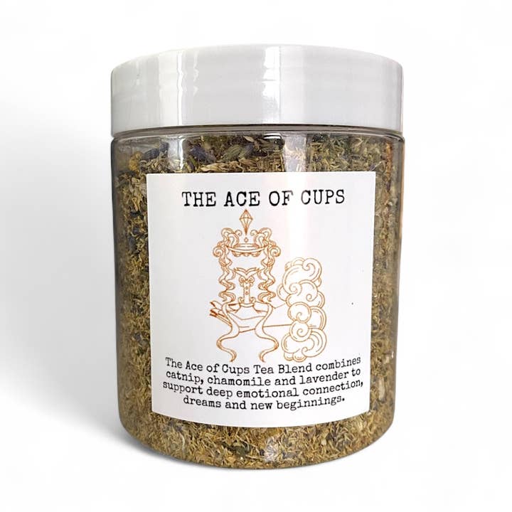 The Ace of Cups Tea Blend | dreams & new beginnings 2 oz for wholesale by Raven’s Hearth