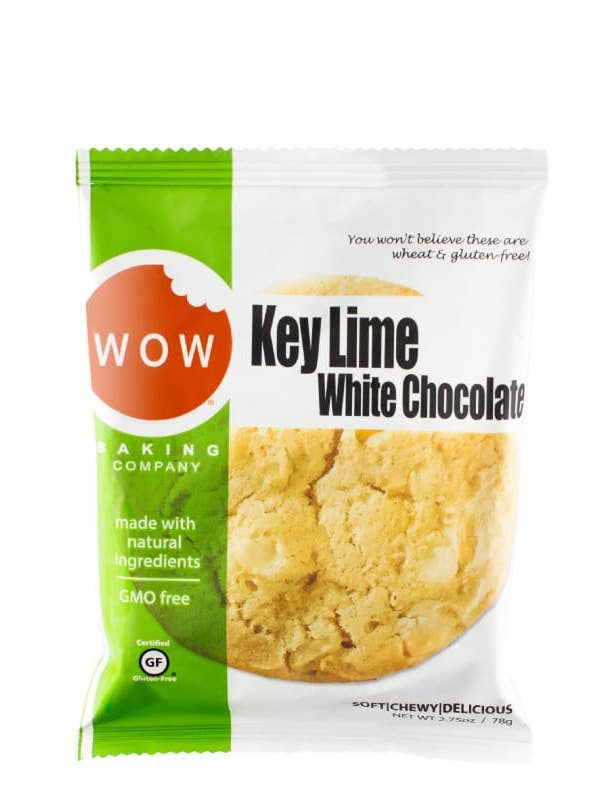 Gluten-Free Key Lime White Chocolate Cookie Grocery Singles for wholesale by WOW Baking Company