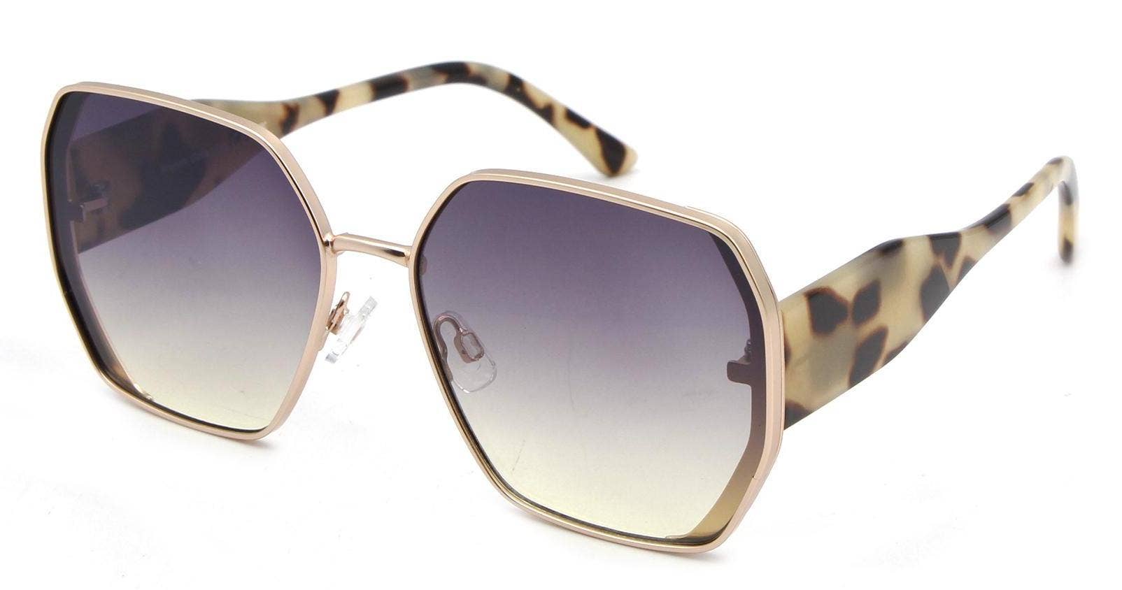 Dynasol Eyewear – wholesale Solglasögon - Dam – Mode metall sexkantiga solglasögon för kvinnor0