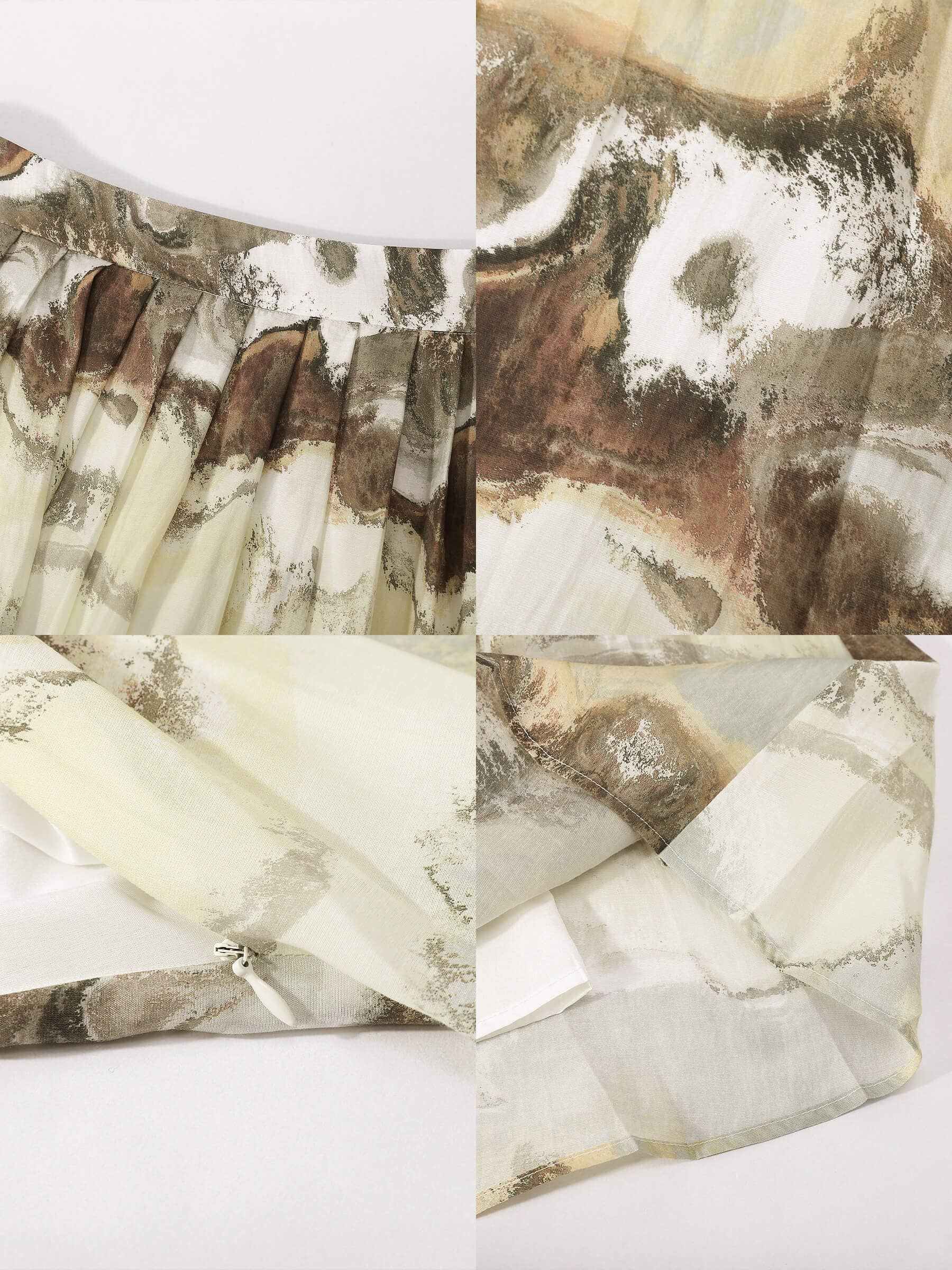 Sienna Kusttryckt veckad kjol för wholesale på Faire2