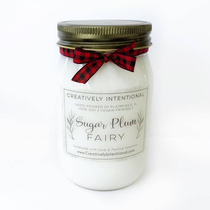 Bougies soja Sugar Plum Fairy pour la vente par Creatively Intentional Candle Co.