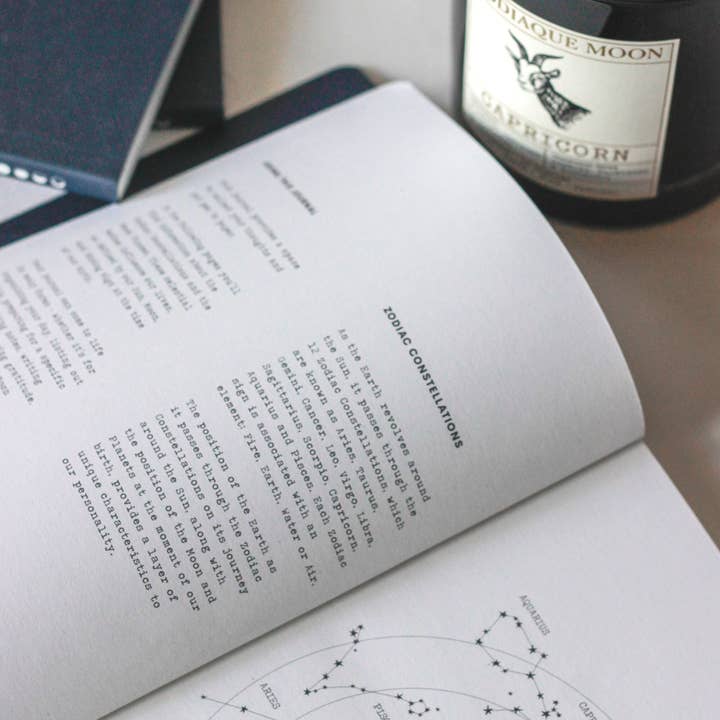 Gift Set: Luxury Zodiac Scented Candle and Journal for wholesale by Zodiaque Moon