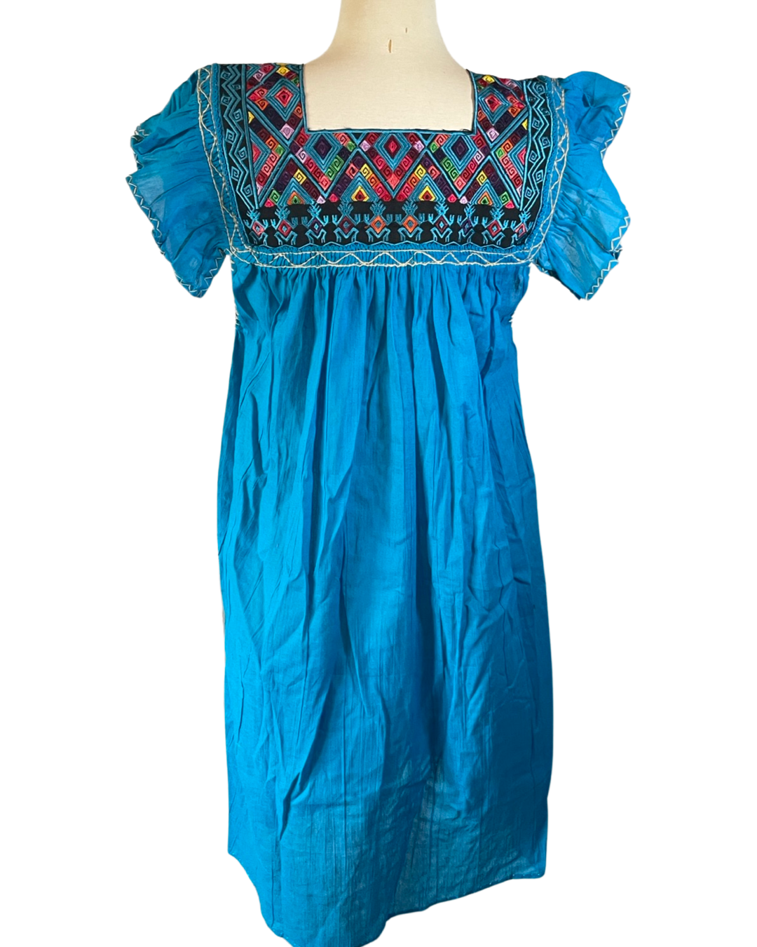 Pink and Silver – Vestido - Mulher por atacado – Vestido de jugo bordado mexicano
 (Várias cores disponíveis)16