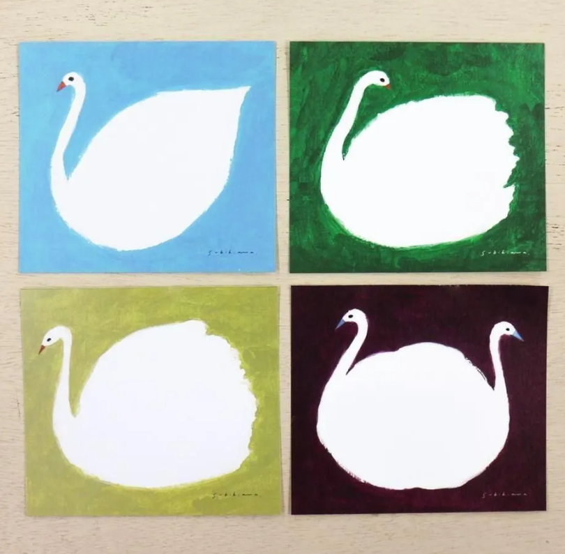 「FUNJI」In Japan - Vendita all'ingrosso Bloc notes - Subikiawa Blocco Note Giapponese - Cigno o Pinguino | 120 Fogli2