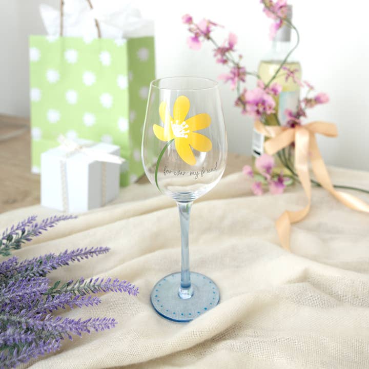 Pavilion - Wholesale Wine glass - Forever My Friend - 16 oz Wine Glass3