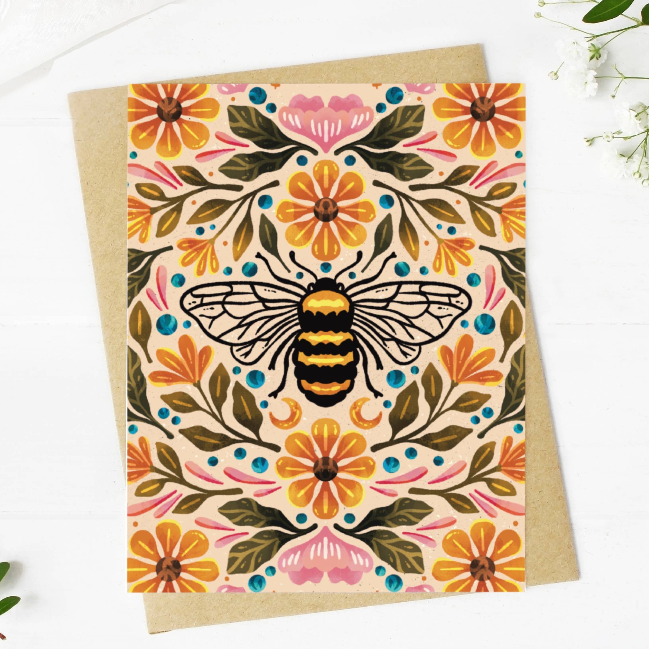 Big Moods - Wholesale Everyday Greeting Card - Bee & Floral Greeting Card3