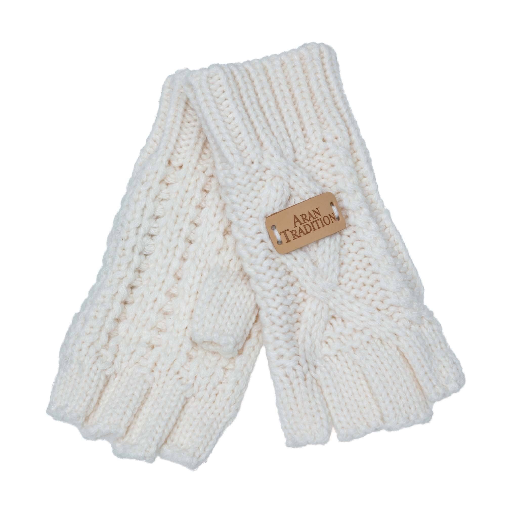 Aran Traditions - Venta al por mayor Guantes - Mujer - Guantes sin dedos Aran Classic Cable8