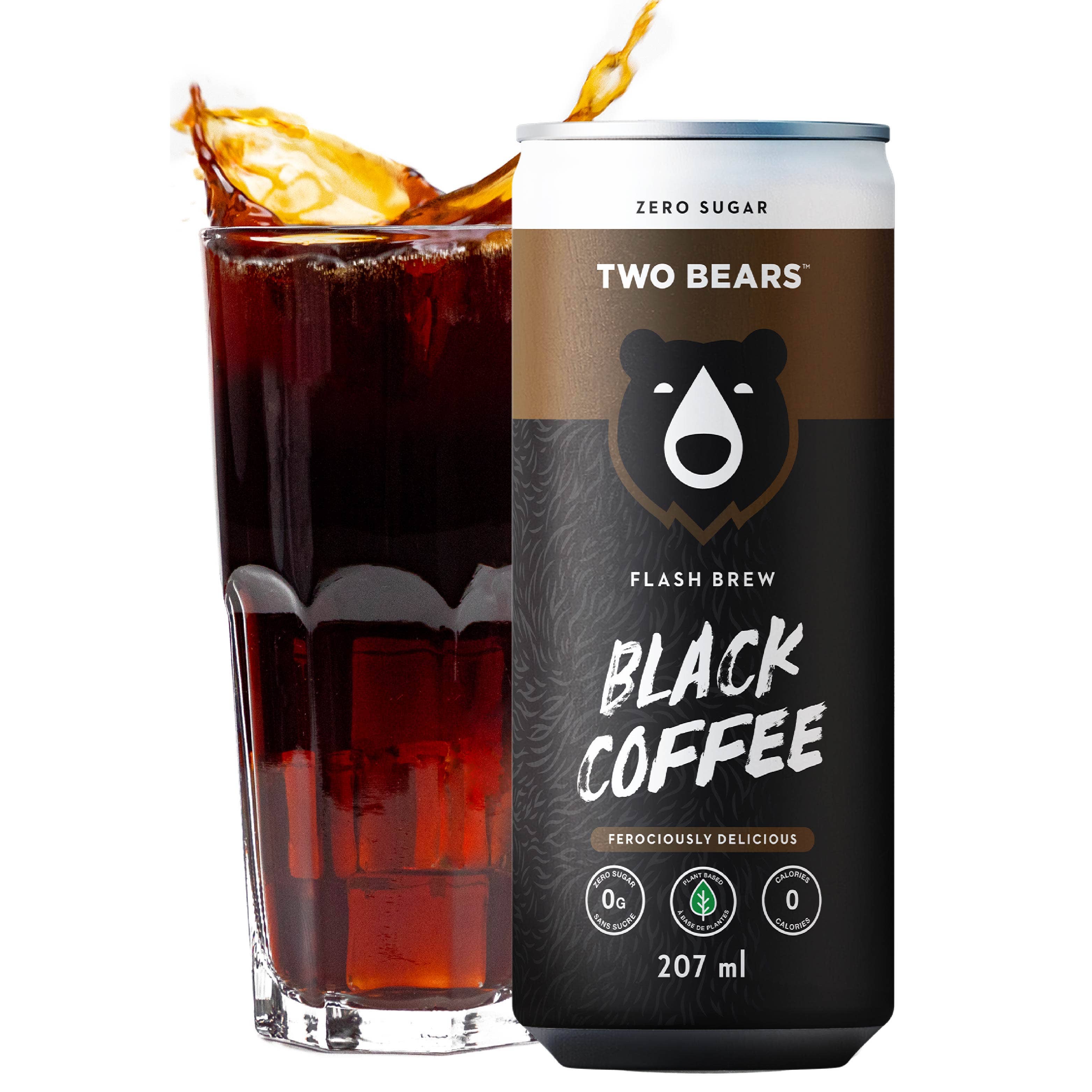 Two Bears - Wholesale Iced Coffee/Cold Brew - Black Flash Brew Coffee (207 ml)3