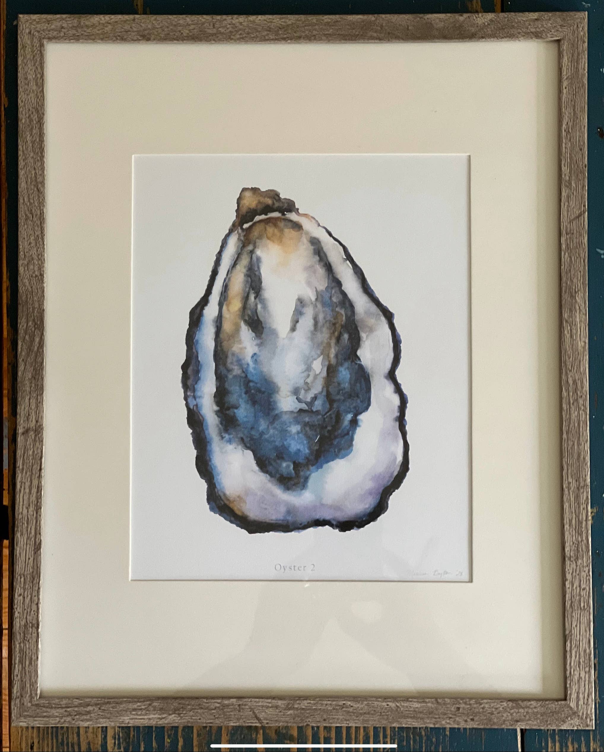 Melissa Dayton Art and Design - Wholesale Art Print - Oyster Fine Art Prints- set 6-framed10