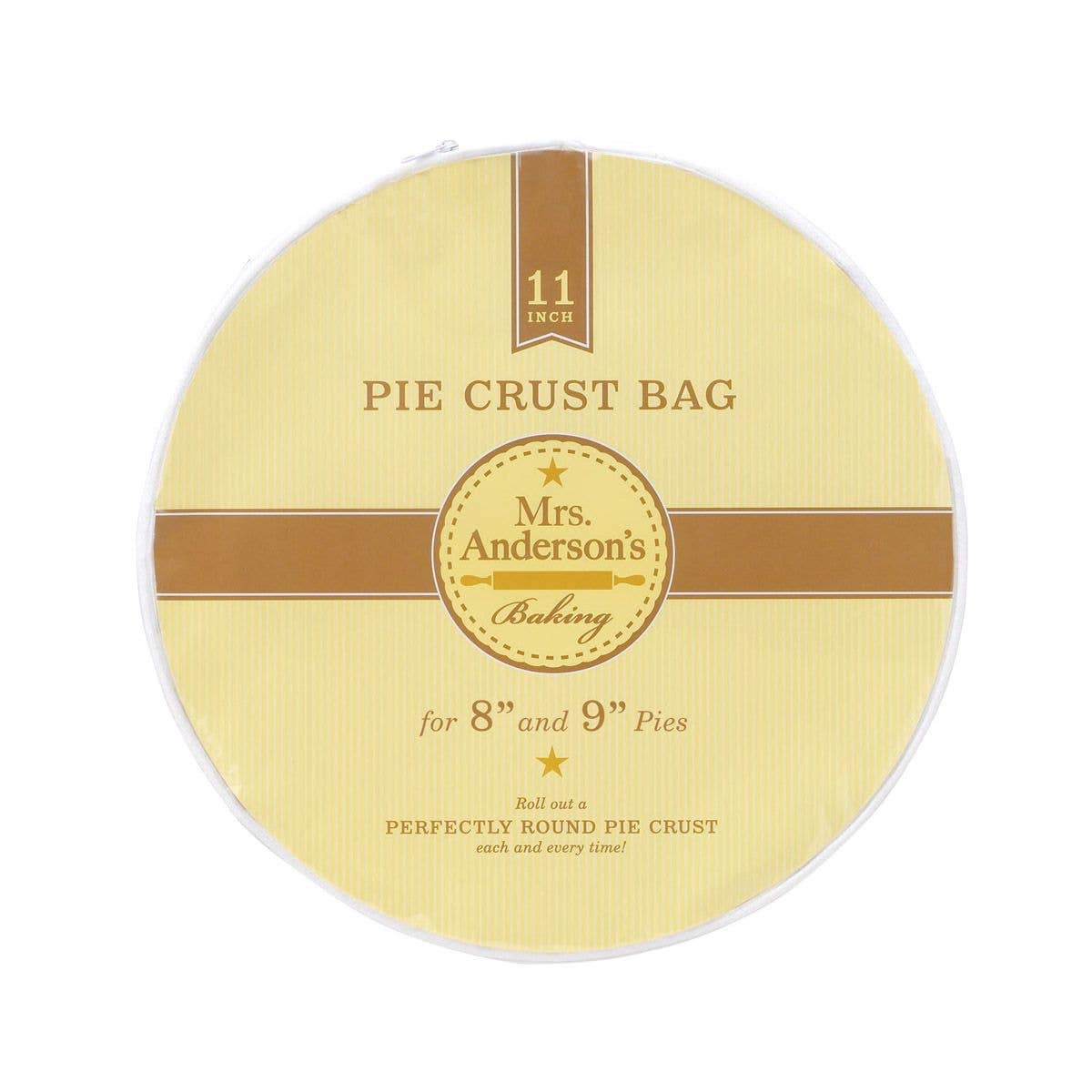 HIC - Harold Import Co. - Wholesale Kitchen Tool/Gadget - Mrs. Anderson's Baking Pie Crust Maker Bag, 11in0