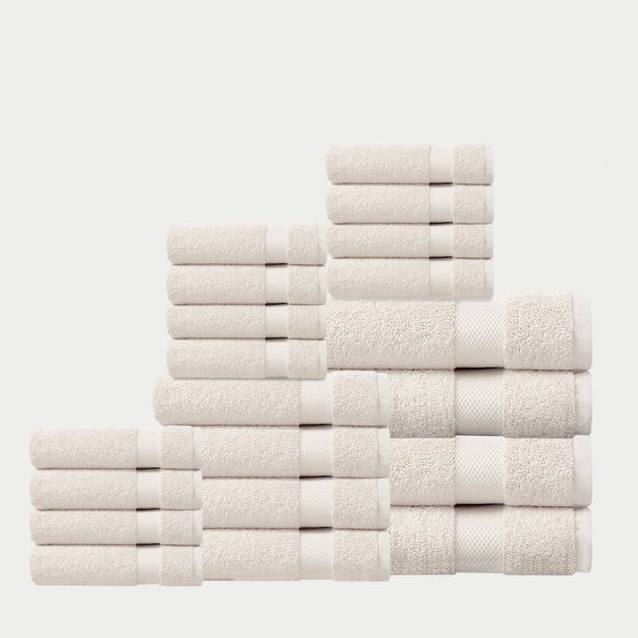 Delara - Wholesale Towel Set - 100% Organic Cotton Quick Dry Starter Bath Set64