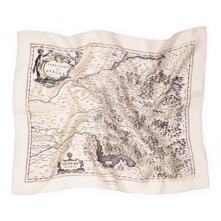 "Bergamo" Silk Foulard for wholesale by Shangri-La Heritage