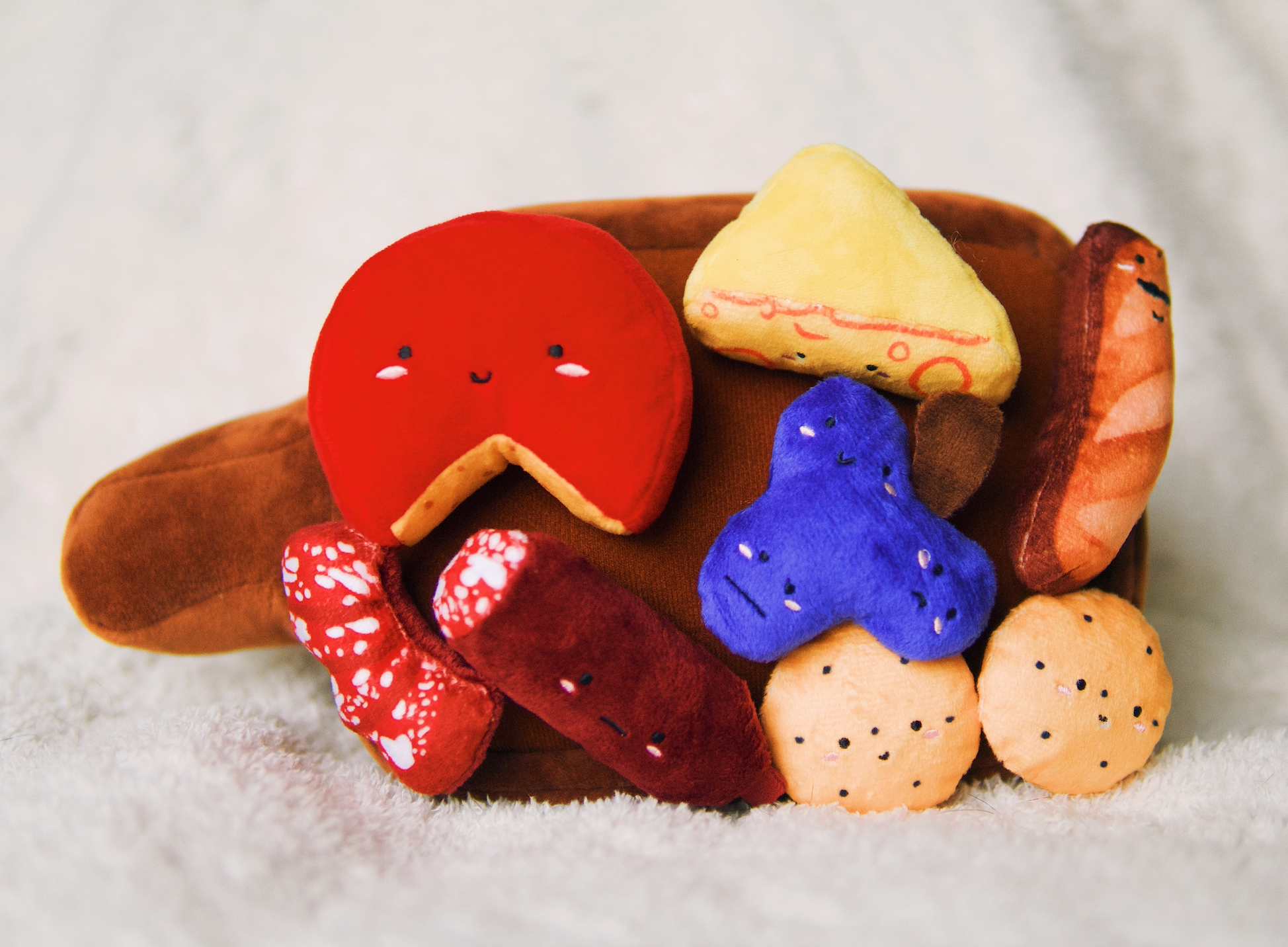 Woof & Co. - Wholesale Pet Plush Toy - Dog - Barkuterie Board Multipiece Pet Plush Toy Ecofriendly12