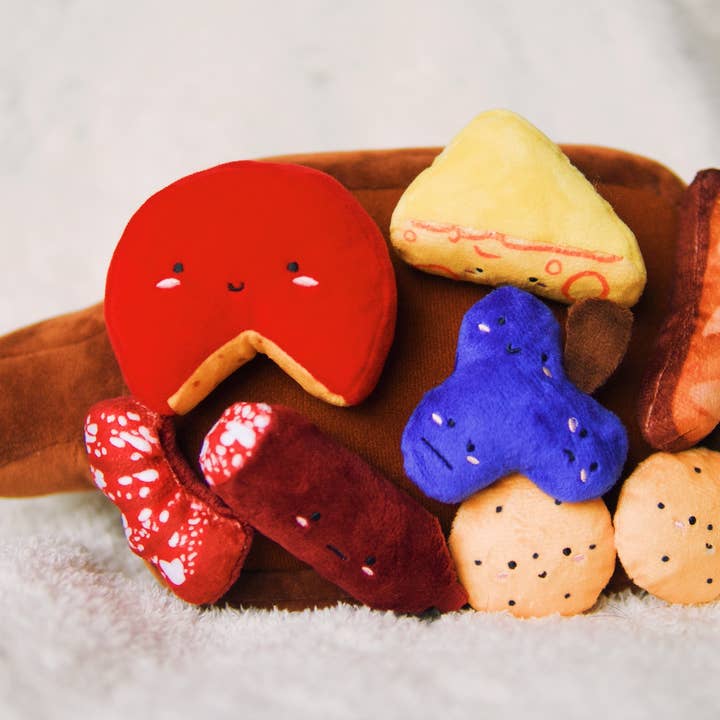 Woof & Co. - Wholesale Pet Plush Toy - Dog - Barkuterie Board Multipiece Pet Plush Toy Ecofriendly12