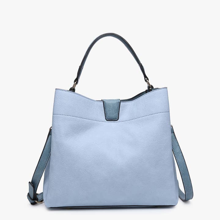 Jen & Co. - Wholesale Satchel - Women's - *SALE* M1951 Tati Monogrammable Satchel w/ Shoulder Strap
