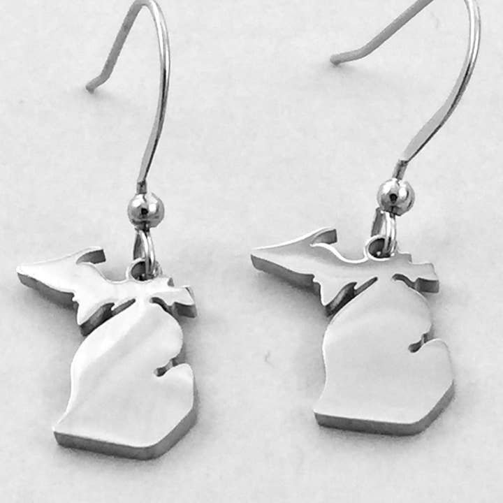 Michigan kontur örhängen kontur för wholesale av Be Inspired UP