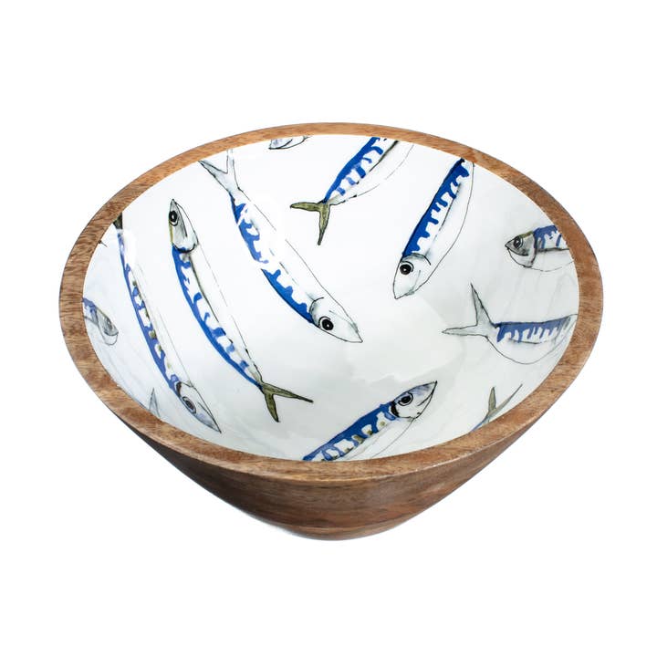 Shoeless Joe Ltd - Wholesale Bowl - Mackerel Wooden Bowl #10