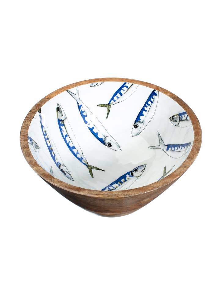 Makreel Houten Kom #1 voor wholesale door Shoeless Joe Ltd