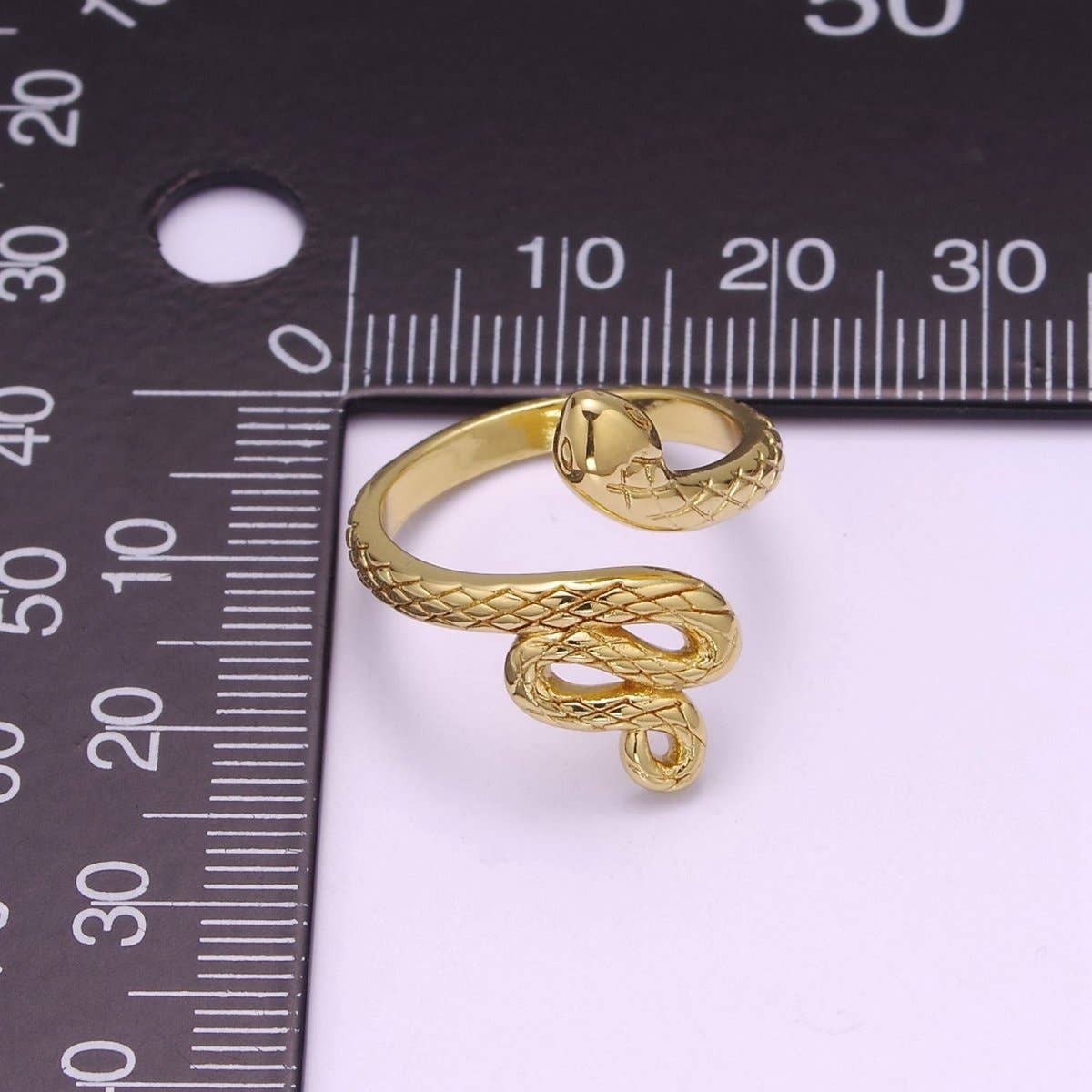 Aim Eternal - Wholesale Cocktail/Statement Ring - Overstock 3D Gold snake ring, serpent ring, Statement ring, Gold Open Snake Ring, Twist ring, Stackable ring, Animal ring US Size 5 O-3212