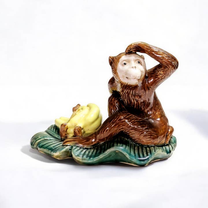Majolica Style Monkey & Banana Figurine and other Purchase Wholesale banana panda. Free Returns & Net 60 Terms on Faire trending on Faire.