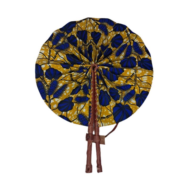Ghanaian Fabric Fan - MG065 for wholesale by MadeinGhanaShop