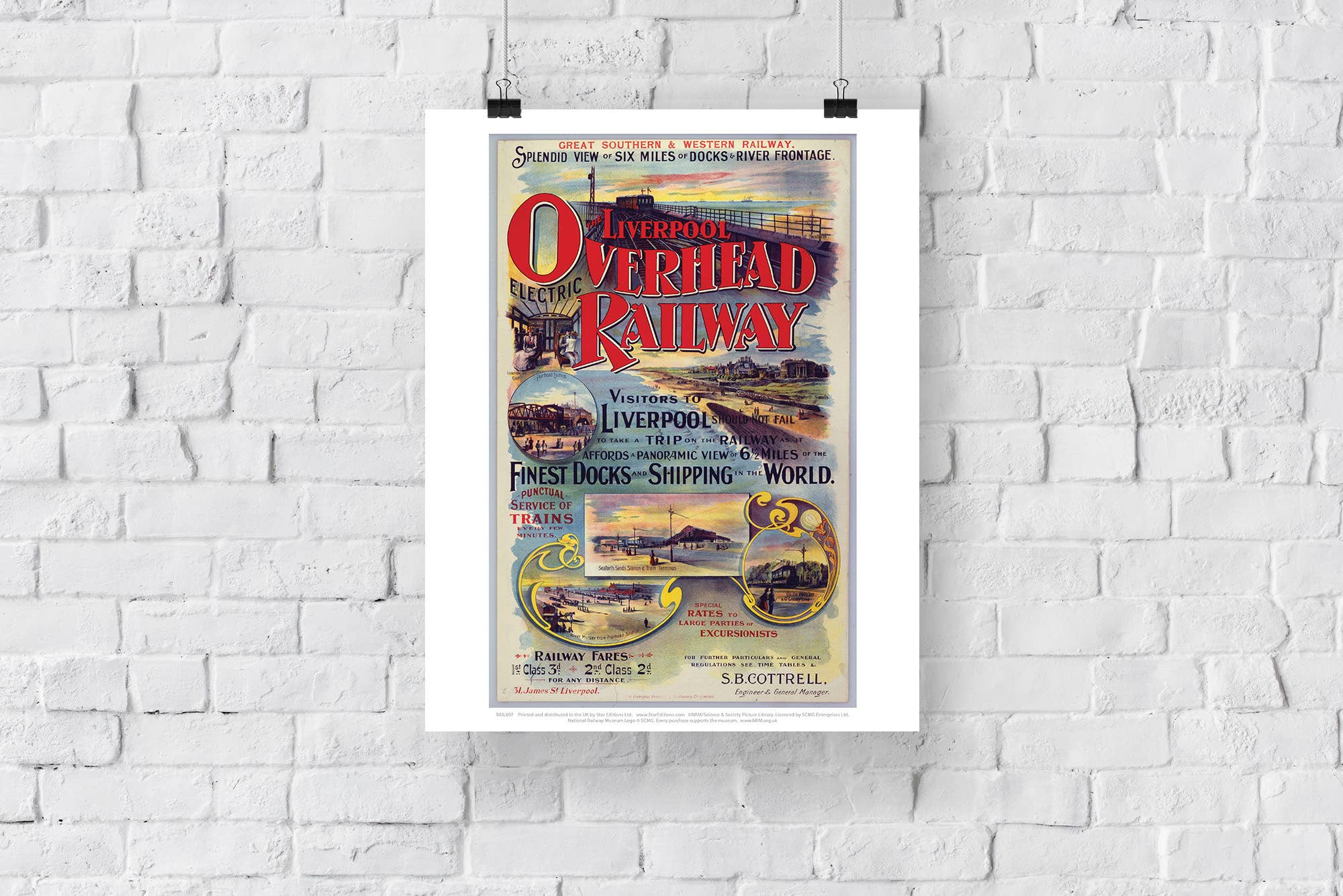 Star Editions – wholesale Art print – Liverpool Overhead Railway - Art Print2