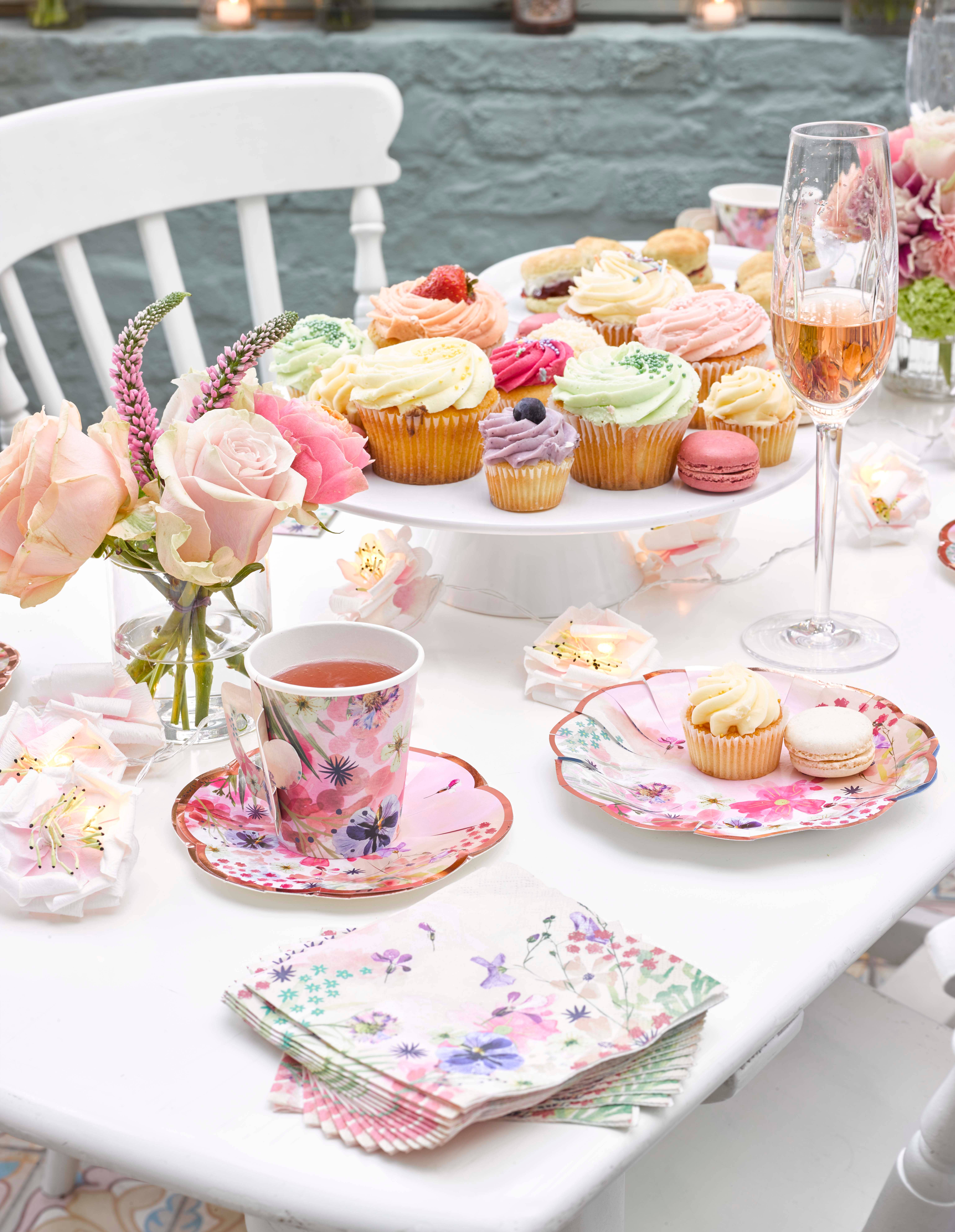 Talking Tables UK – wholesale Disposable cup – Teacup and Saucer Set | 12 Pack | Tea Party |1