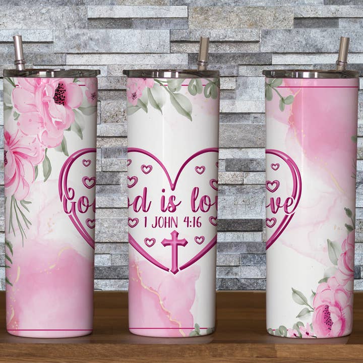 God is Love for wholesale by Triple D's Tumblers n More