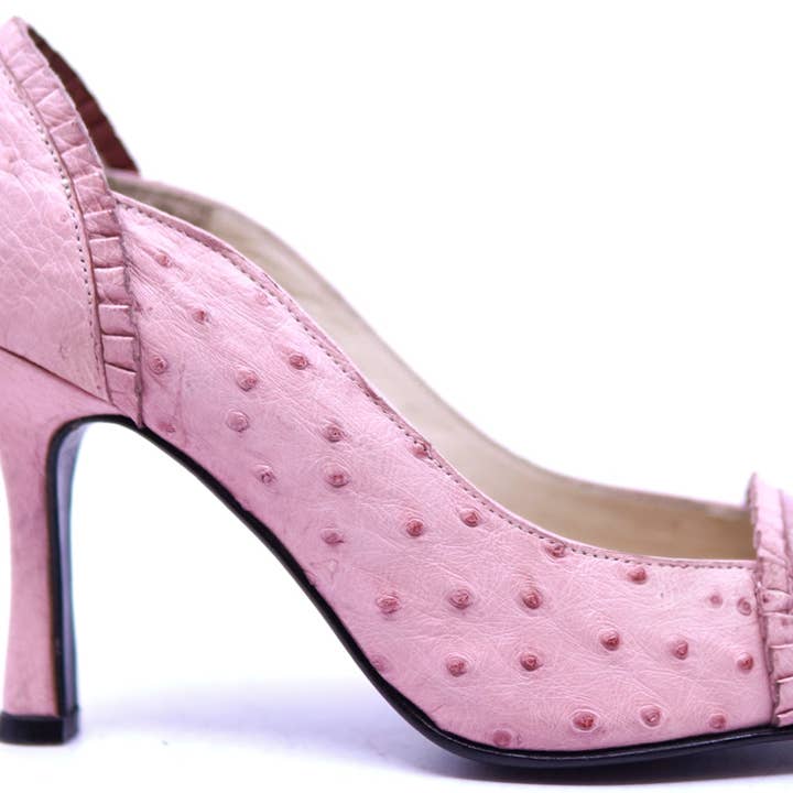 Ostrich & Crocodile Toe Heel 9-US Women's for wholesale by Max Leather Inc.