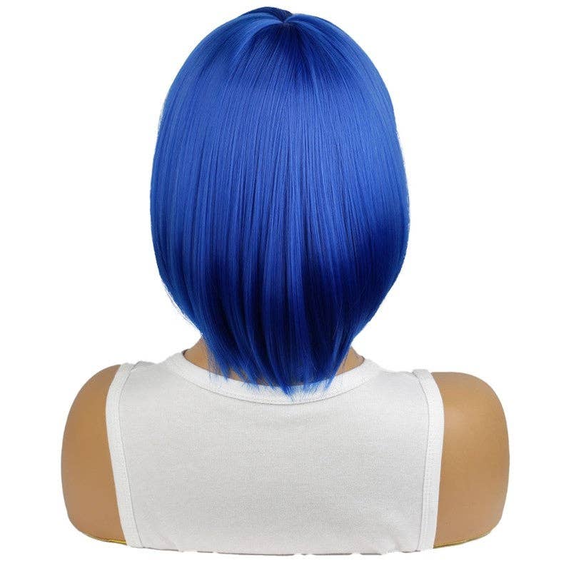 NAVY BLUE Short Bob Wig With Bangs - Hairpiece For Women for wholesale on Faire4