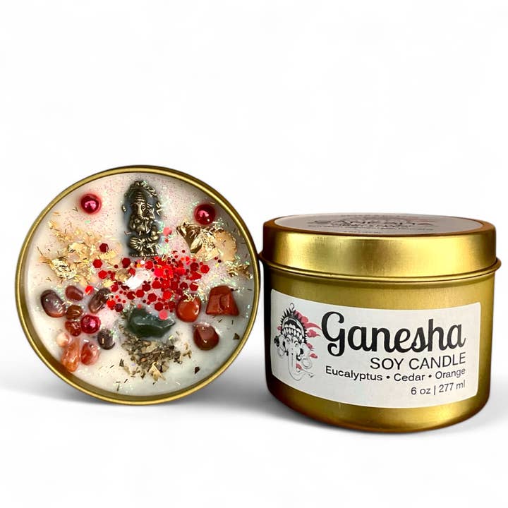 Ganesha-ljus | Eukalyptus & Ceder | Könsneutral för wholesale av Raven’s Hearth