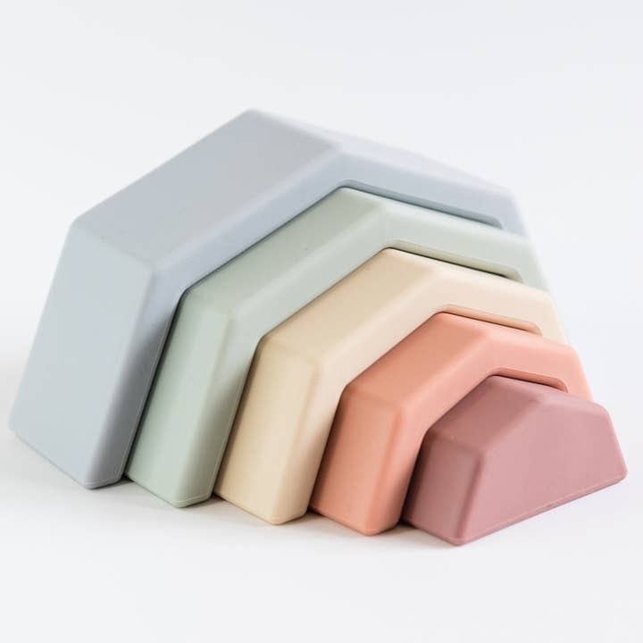 Babeehive Goods – wholesale Stacking rings game – Baby – Rainbow Stacking Toy