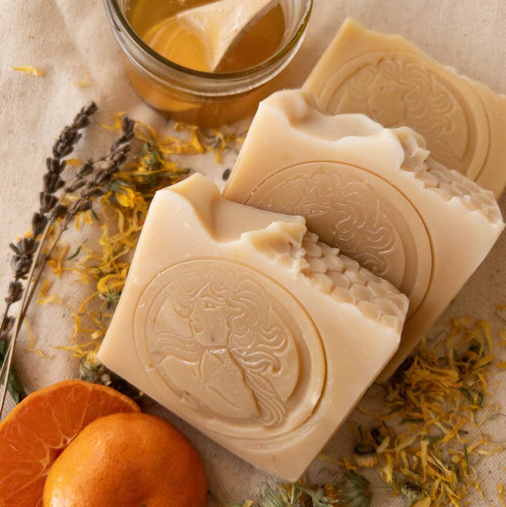 The Ash House Soap Studio - Wholesale Bar Soap - Hive Honey & Calendula Handcrafted Palm Free Soap0