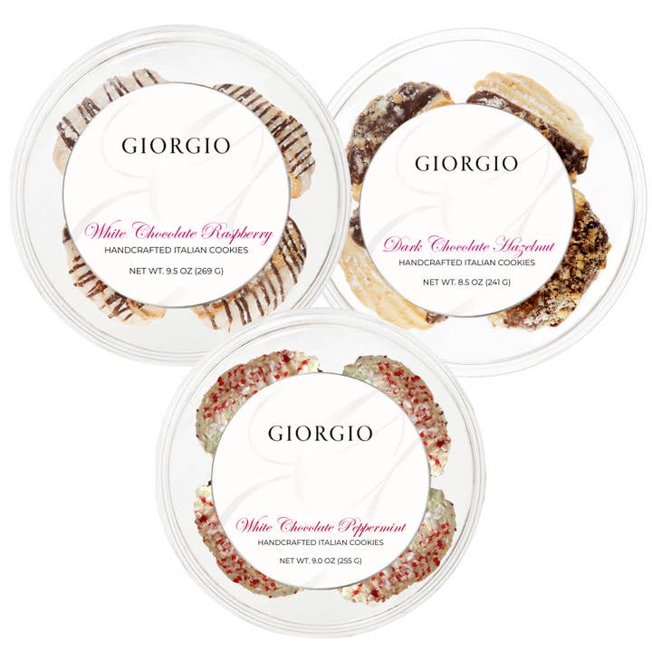 Gourmet Italian Cookies - Holiday Mixed Case (12 - 5pks) for wholesale by Giorgio Cookie Company