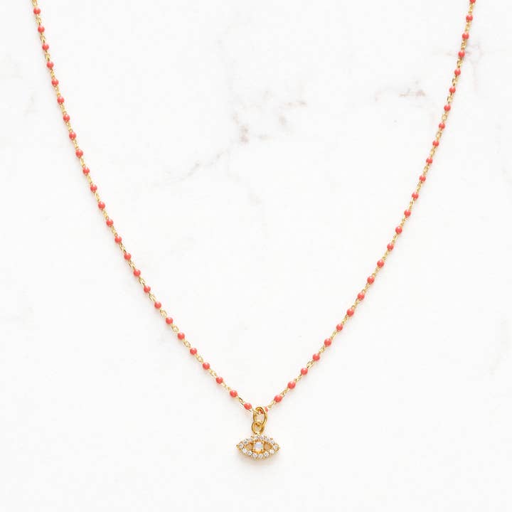 Stitch and Stone - Wholesale Pendant/Charm Necklace - Enamel Beaded Charm Necklace Star of David2