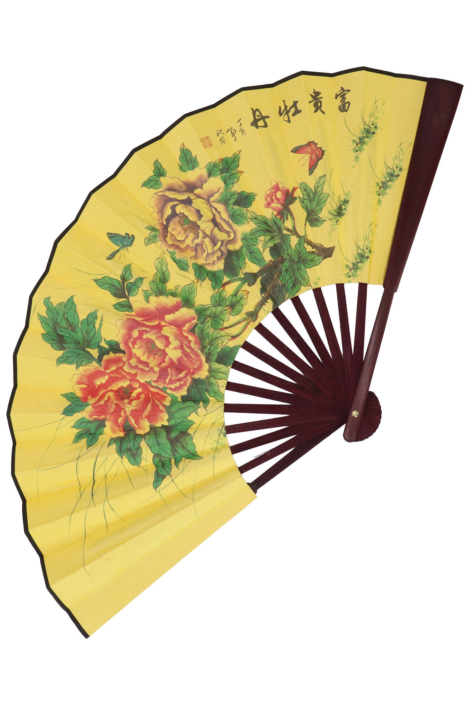 ASSORTED Large Chinese Calligraphy Folding Fan - 13 In for wholesale on Faire1