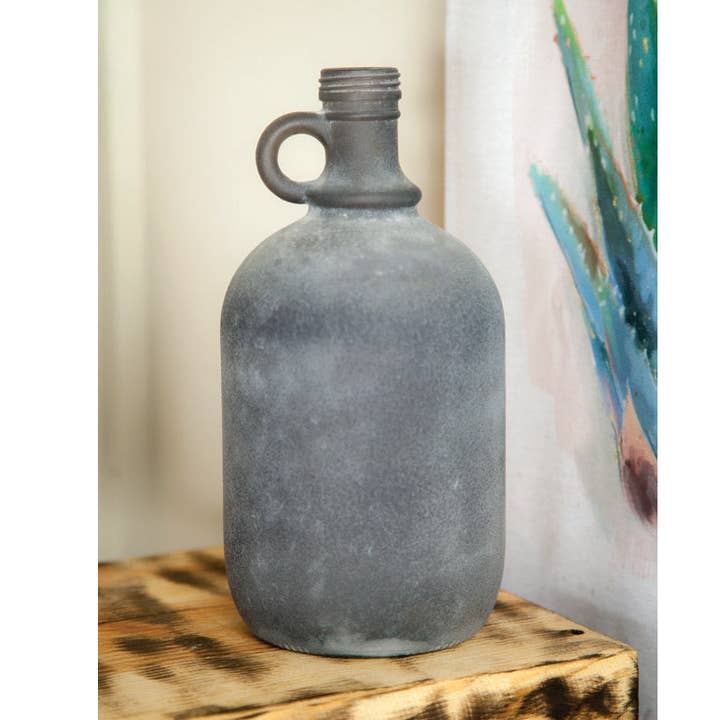 Glass Jug Gray S/2 for wholesale by Manual Woodworkers and Weavers, Inc.