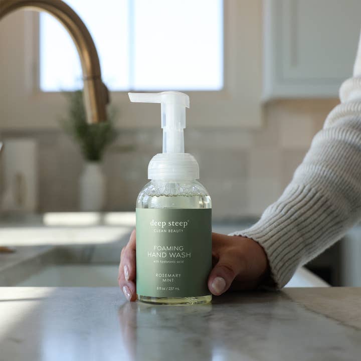 Deep Steep Clean Beauty - Wholesale Hand Soap/Wash - Foaming Hand Wash - Rosemary Mint 8oz2