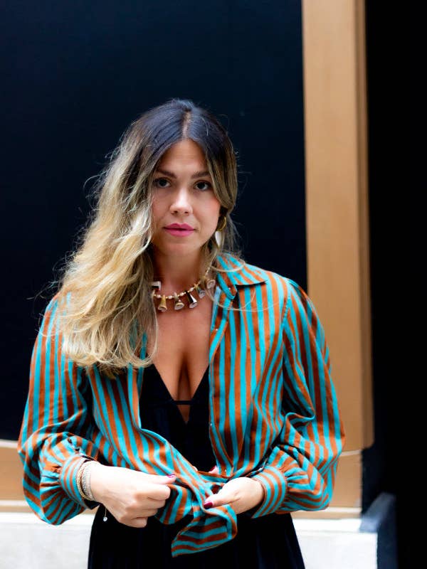 LeJu – wholesale Buttoned-down shirt – Women's – Stripes Shirt2