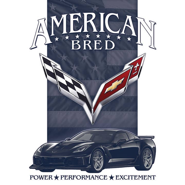 Corvette - American Bred Tin Sign for wholesale by Desperate Enterprises