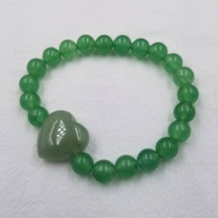 Pulseira Coração com Frisas de Pedra por atacado de ENA Jewelry