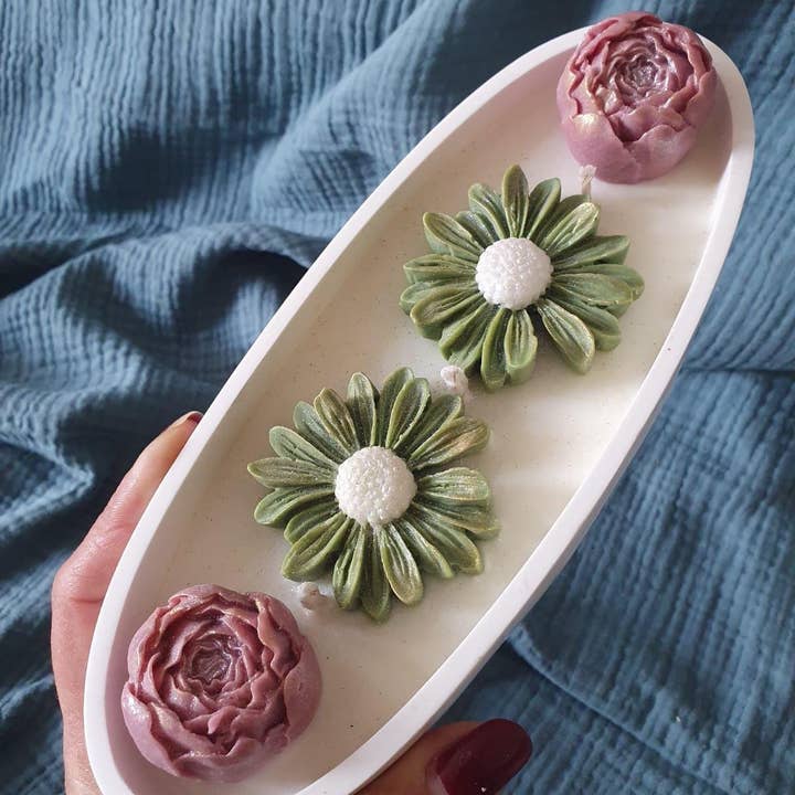 Vela de Soja Botánica Artesanal con Arte en Cera Floral para venta al por mayor de Eco Candle Lights