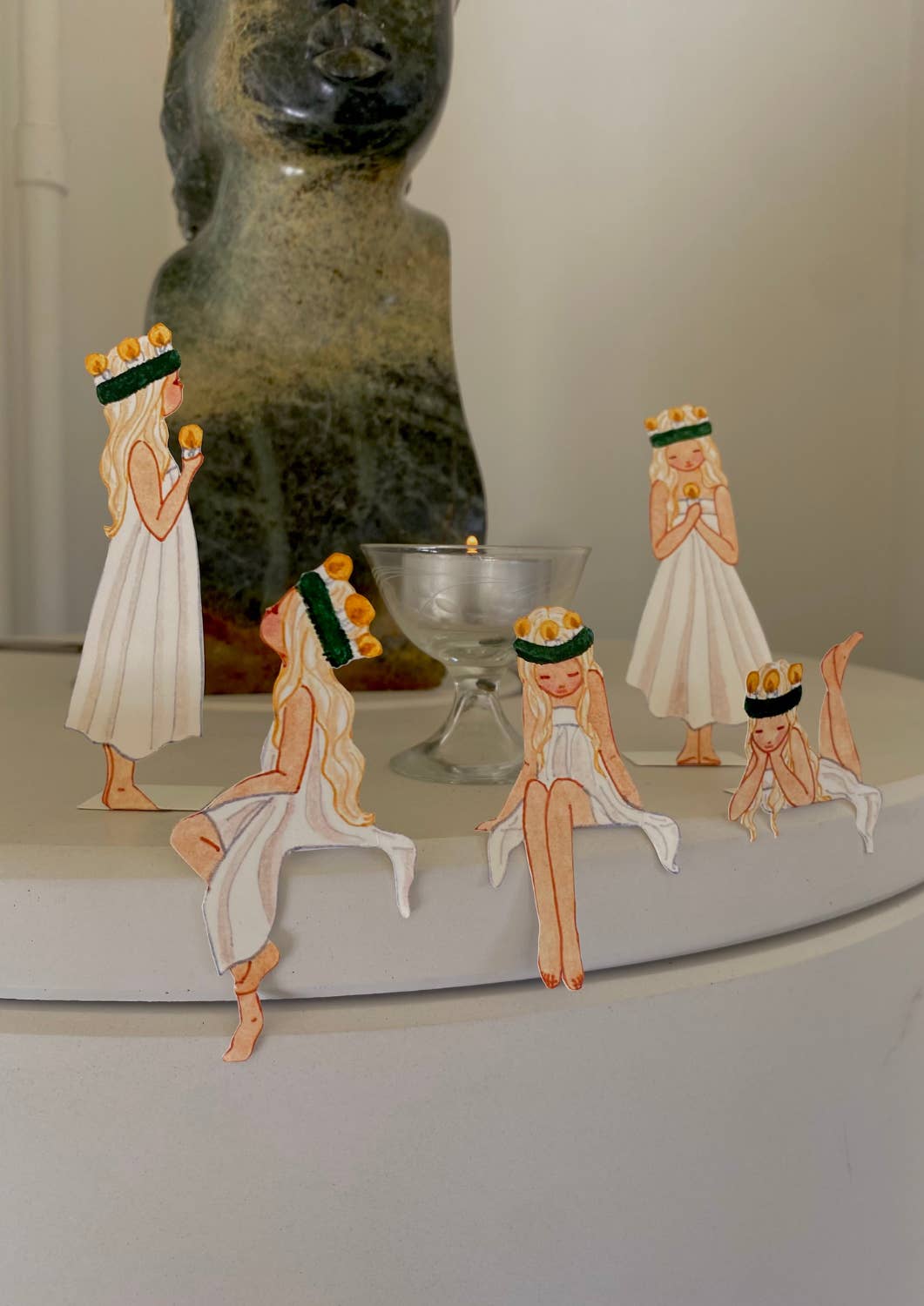 Tall Hat Tales - Wholesale DIY Craft Kit - Juleklip Lucia-piger