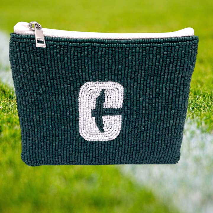 Adelia, LLC - Vendita all'ingrosso Portamonete - Unisex - Portamonete UNC Charlotte UNCC Forty Niners con perline0