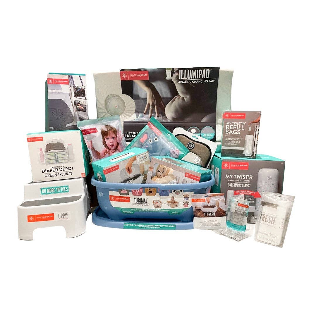 Prince Lionheart - Wholesale New Mom Gift Box/Set - Everything But the Baby Gift Basket: 1 year’s supply of the best of the best from Prince Lionheart2