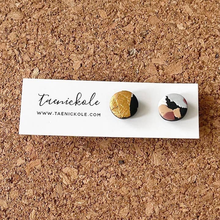 taenickole - Wholesale Stud/Post Earrings - Polymer Clay Earrings | Hemingway Collection | Mini Studs0